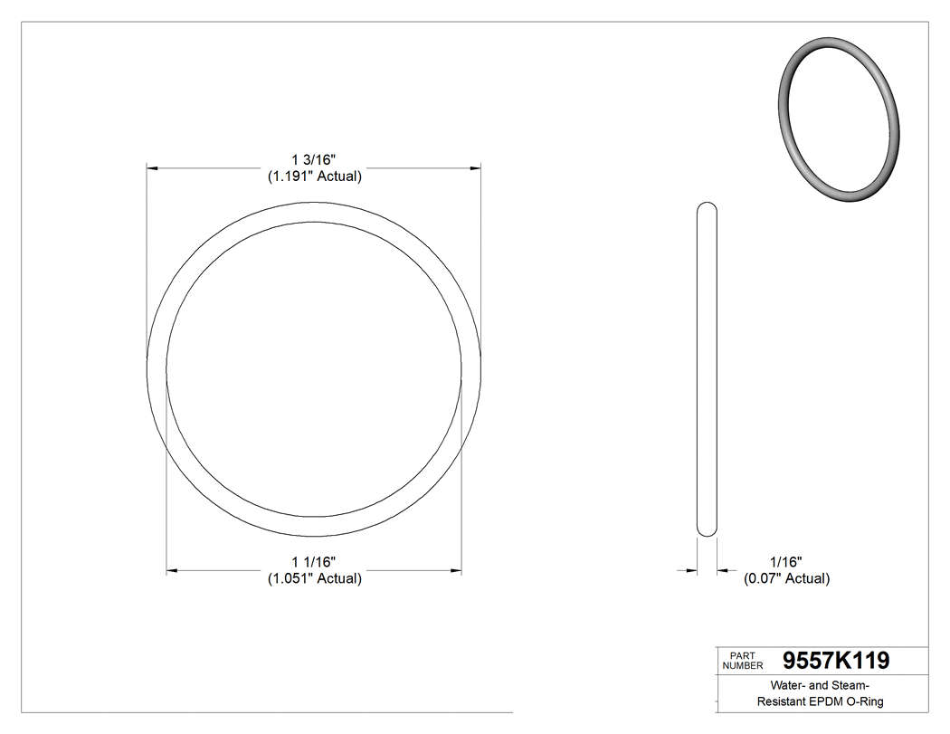Technical drawing - 9557K119